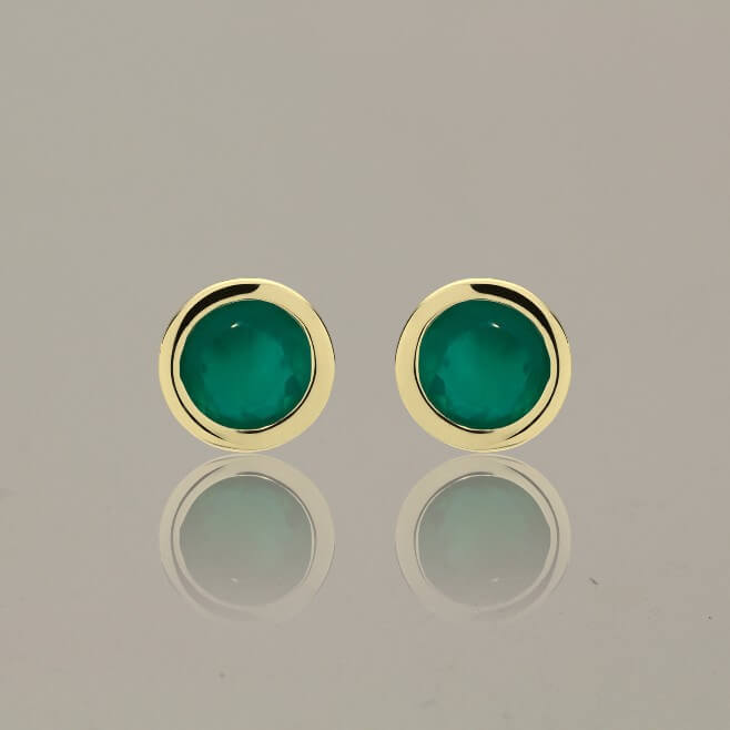 Green Onyx Earrings