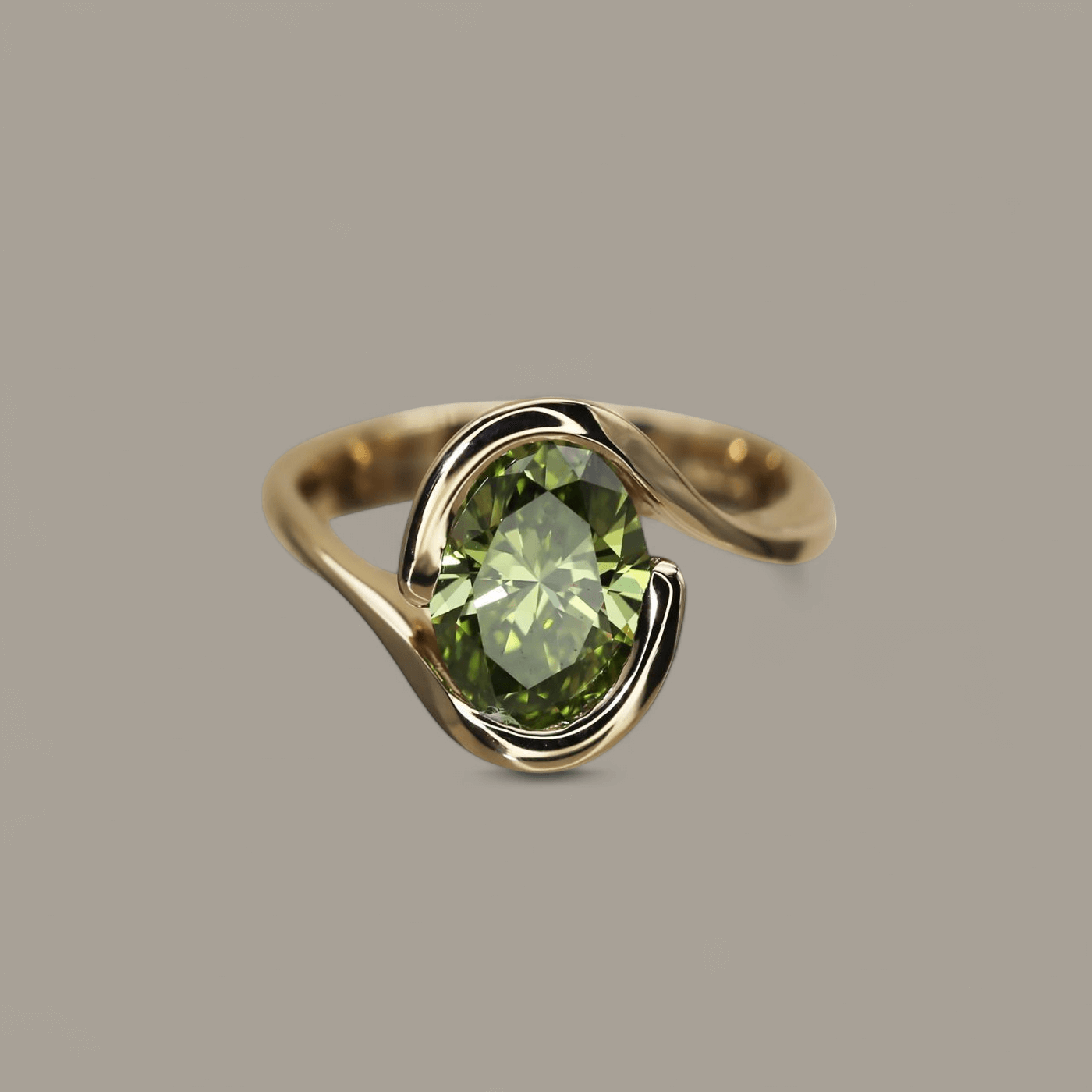 Vela' Oval Diamond Engagement Ring