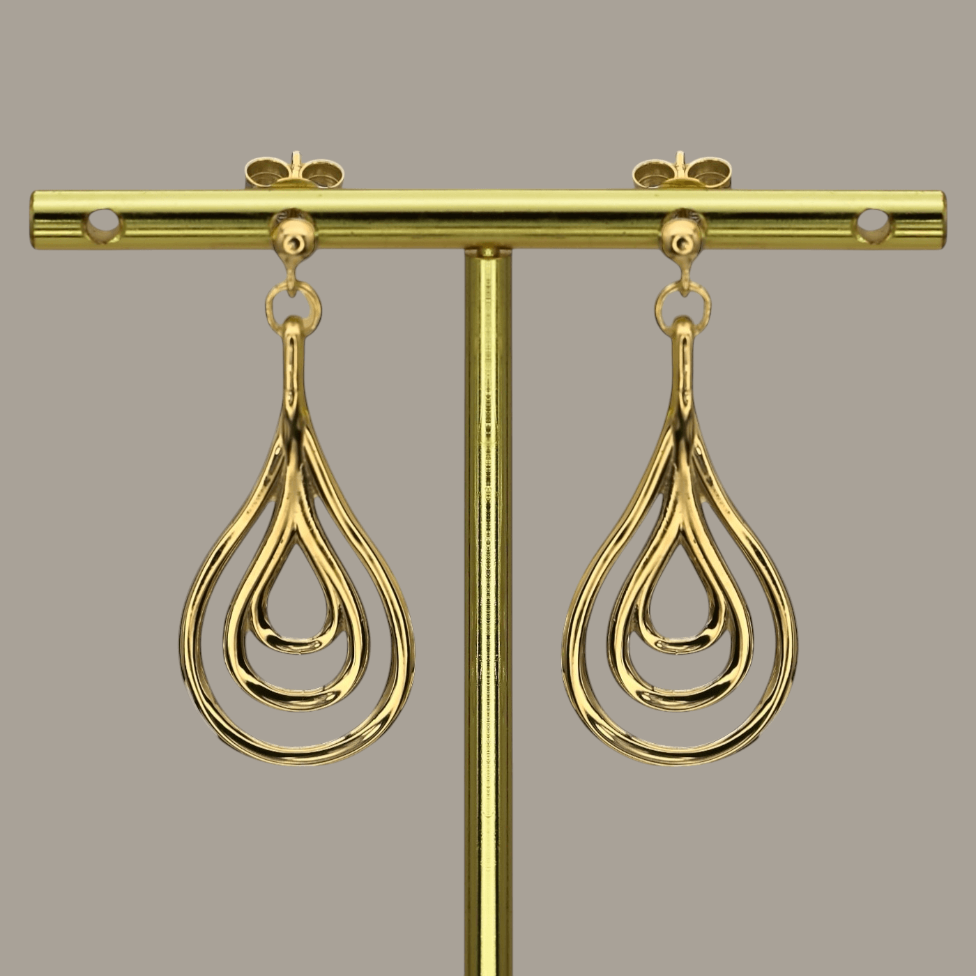 Small Drop Fossil Earrings