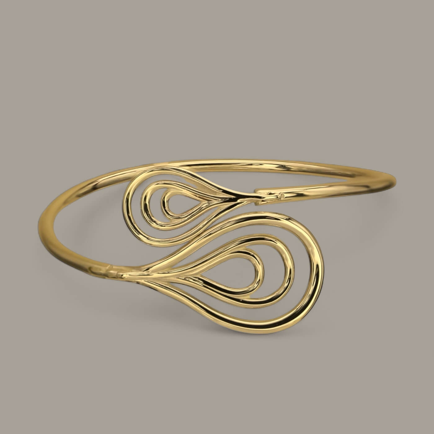 Small and Medium Fossil Bangle
