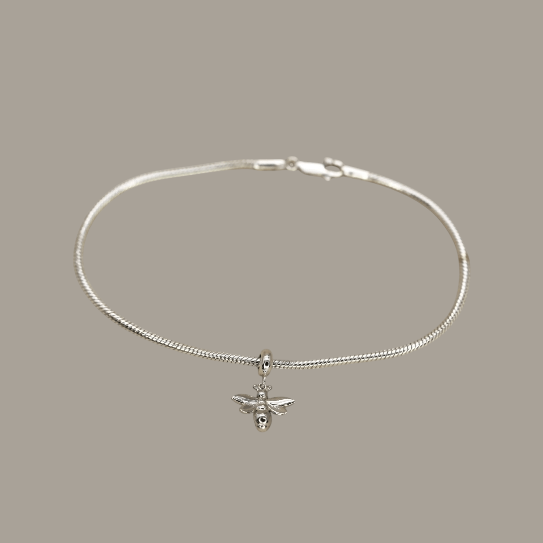 Snake Chain Bee Bracelet - Neil Rayment Goldsmiths