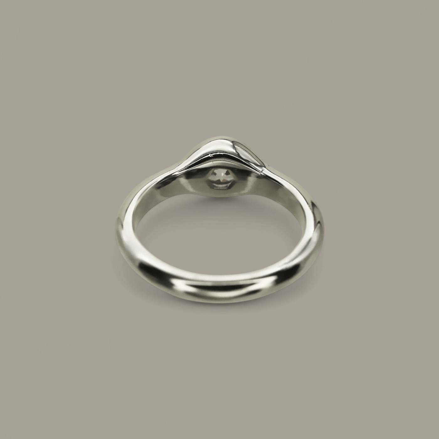 Astra' Flush Set Solitaire Diamond Engagement Ring