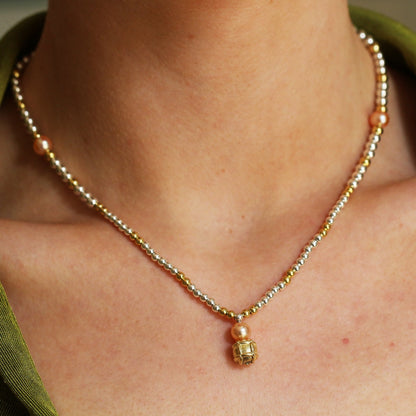 Midsummer Night's Pearl Collection: Titania Necklace - Majestic Lilac Pearl Necklace - Neil Rayment Goldsmiths