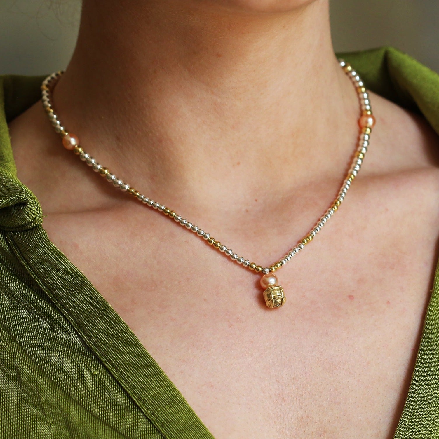 Midsummer Night's Pearl Collection: Titania Necklace - Majestic Lilac Pearl Necklace - Neil Rayment Goldsmiths