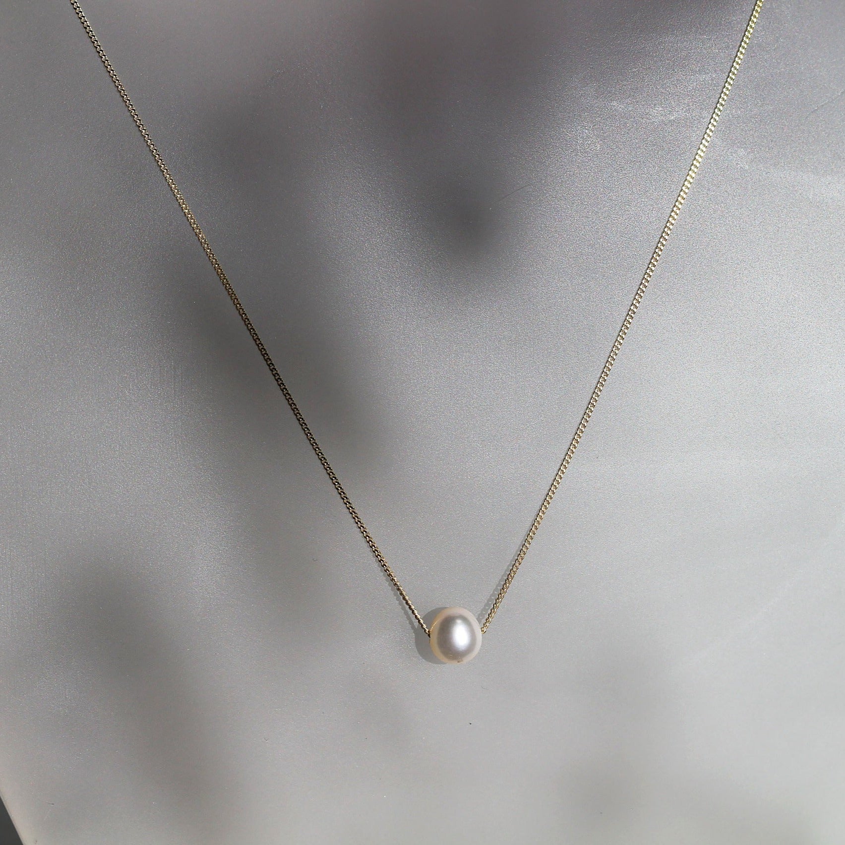 Midsummer Night's Pearl Collection: Ophelia Pendant - Ethereal White Pearl Pendant - Neil Rayment Goldsmiths