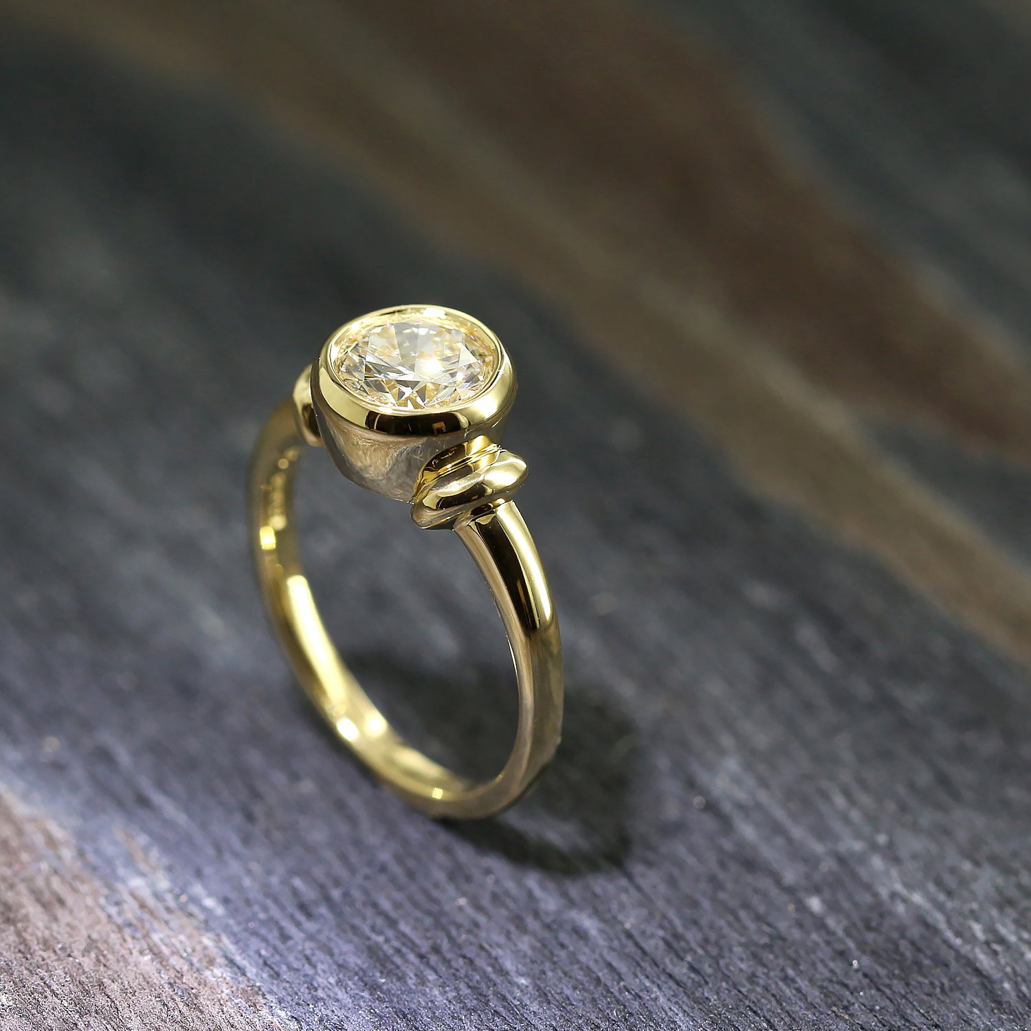 Classic yellow gold hot sale engagement rings