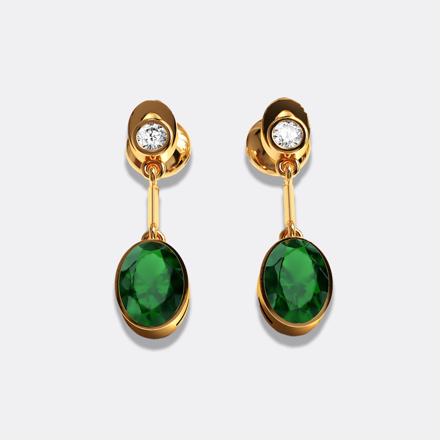 Brazilian emerald clearance earrings