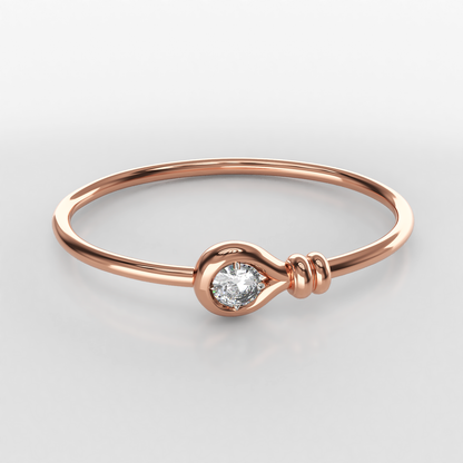 Contemporary 18ct Rose Gold Bangle - Neil Rayment Goldsmiths