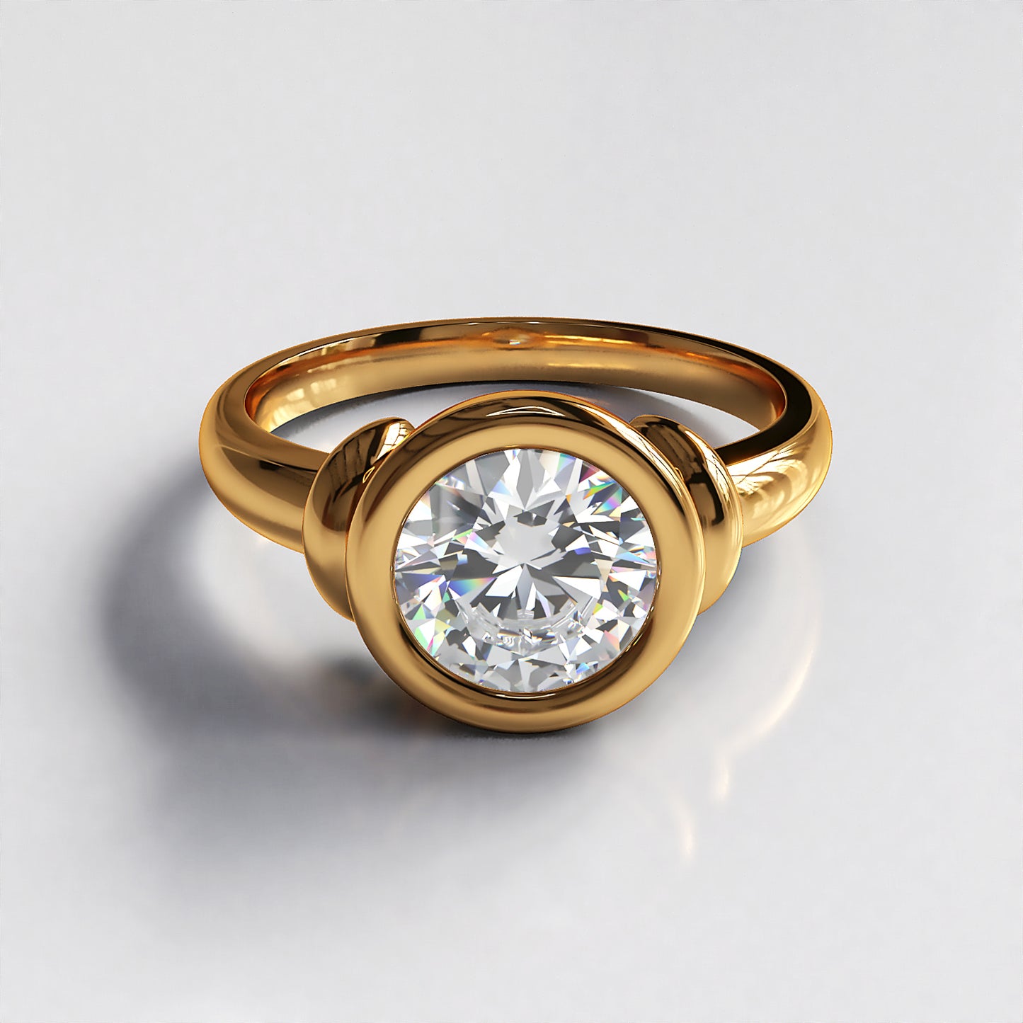 Celestia: 18ct Yellow Gold Classic Diamond Engagement Ring