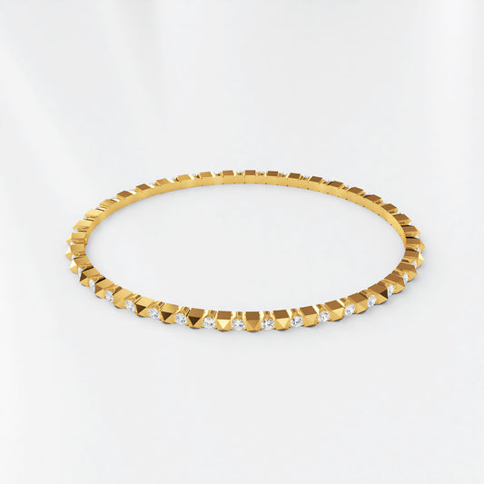 Eminence: 18ct Yellow Gold Diamond Bracelet