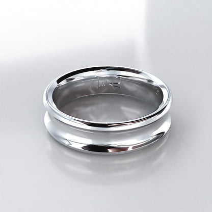 Men's Bespoke Platinum Convexed Wedding Ring