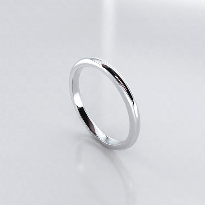 Delicate Poise: 18ct Yellow gold fitted wedding band