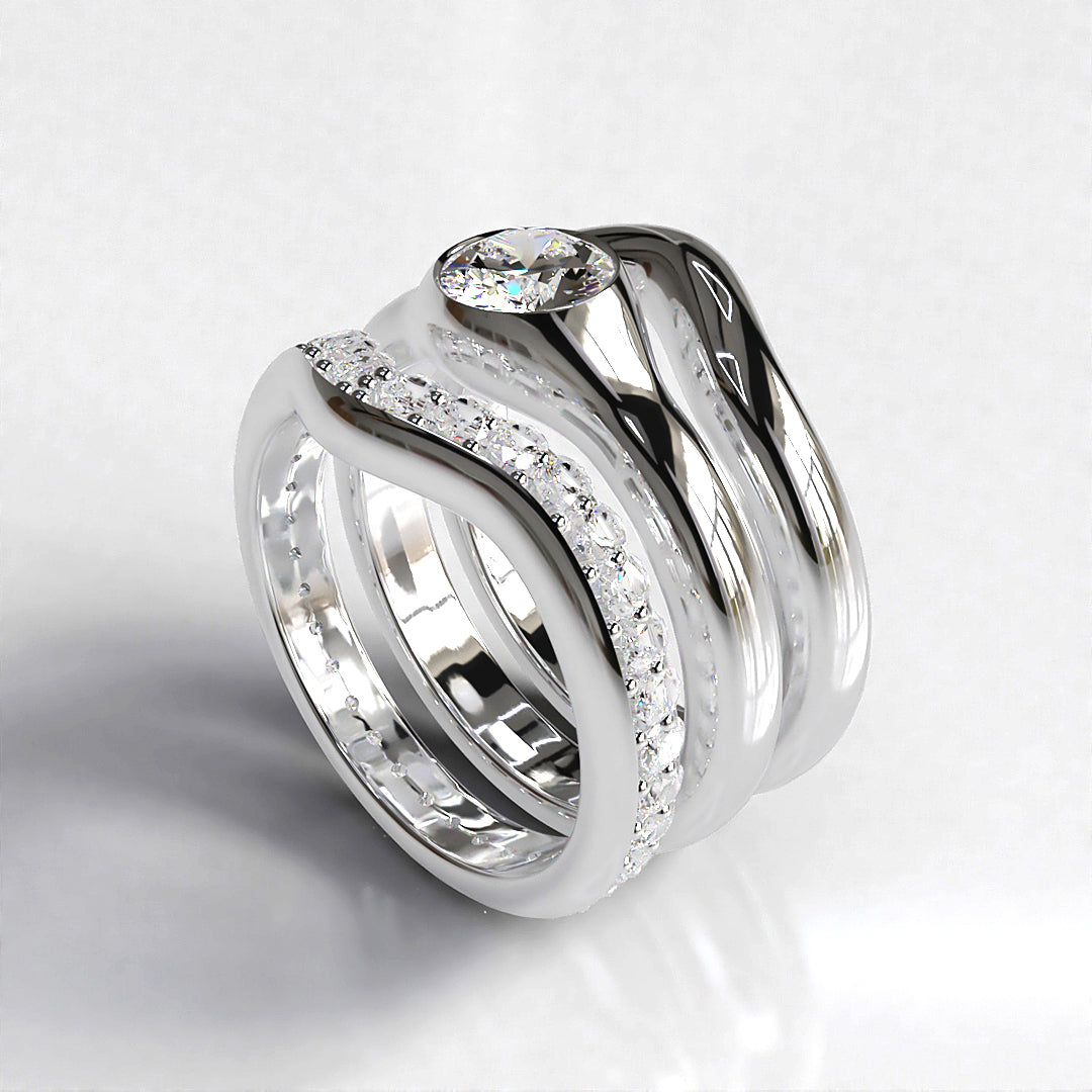 Simplicity: Platinum Full Diamond Set Eternity Ring