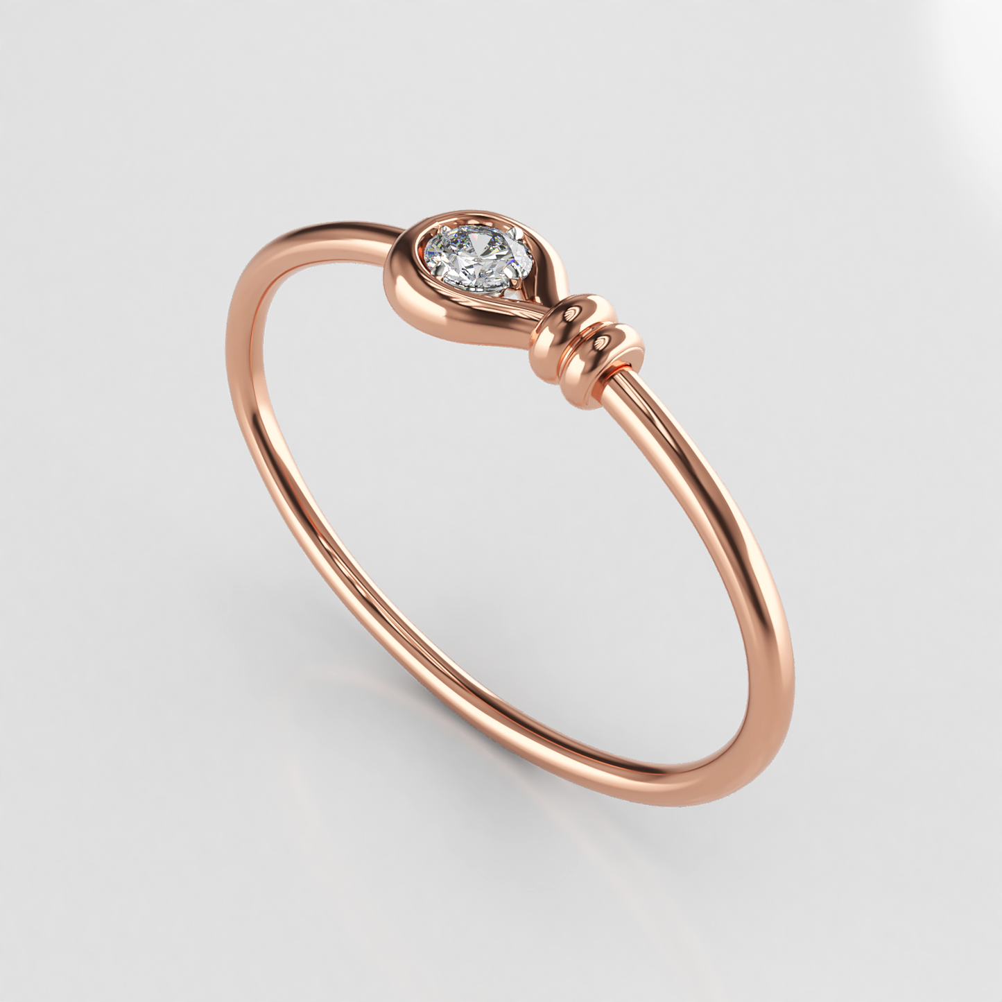 Contemporary 18ct Rose Gold Bangle - Neil Rayment Goldsmiths