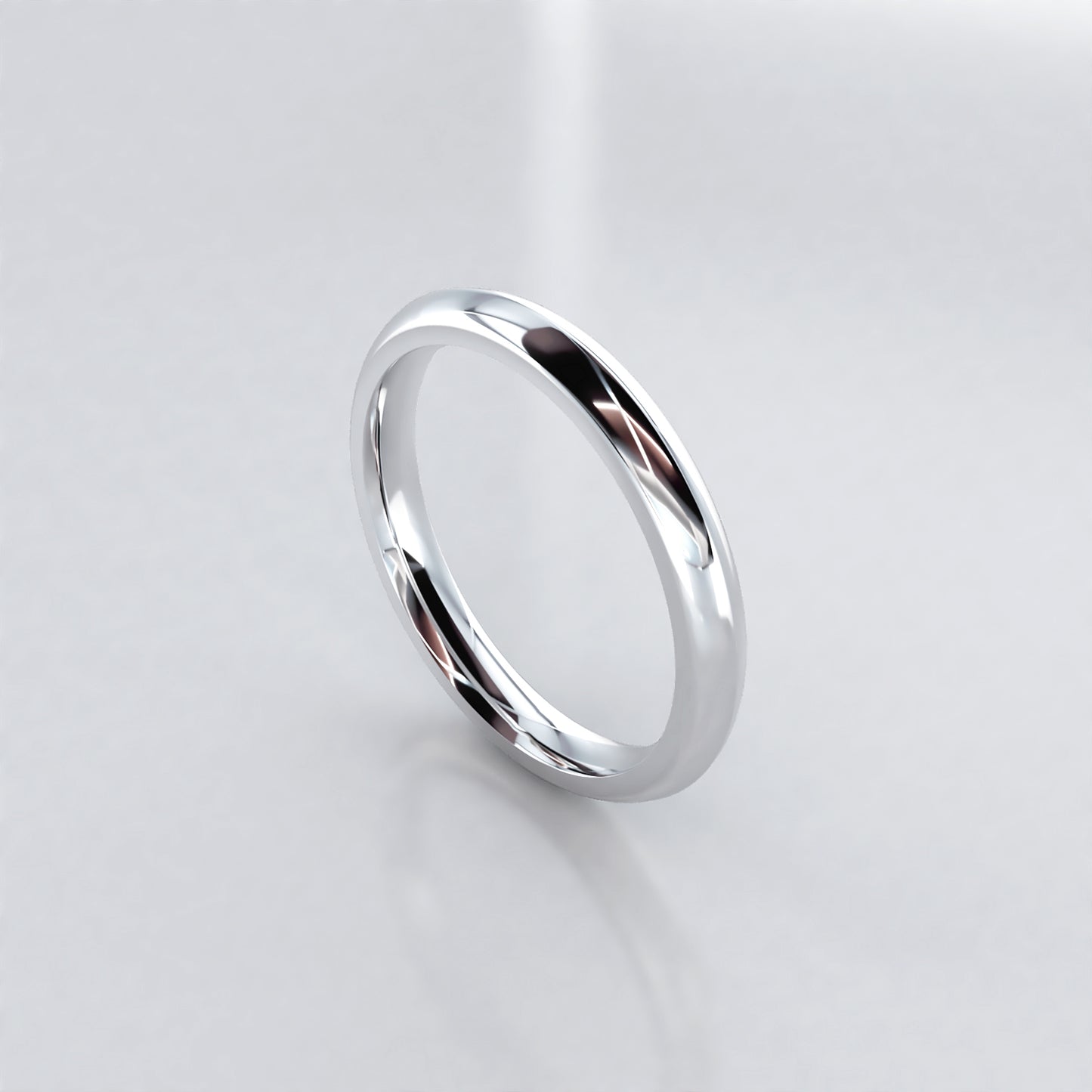 Ethereal: 18ct White Gold Fitted Wedding Band