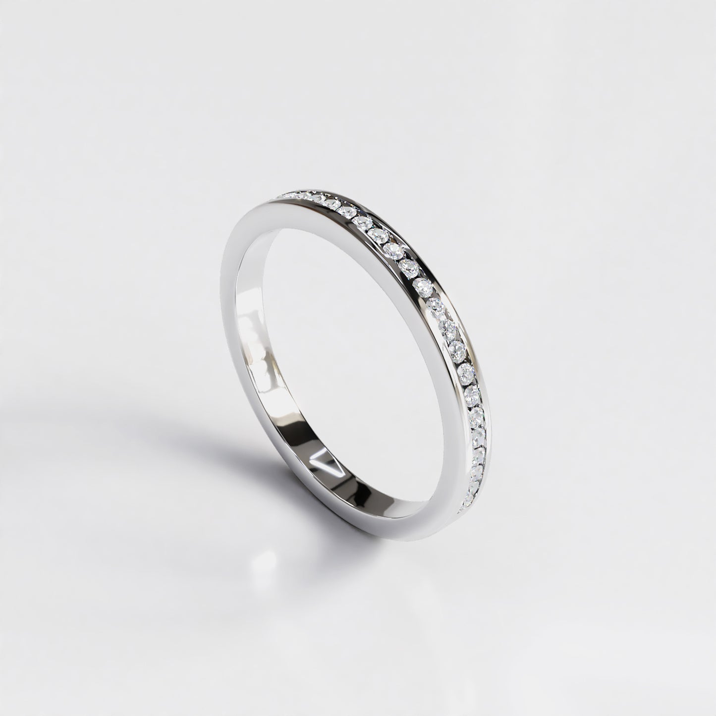 Ethereal: 18ct White Gold Diamond Set Eternity Ring