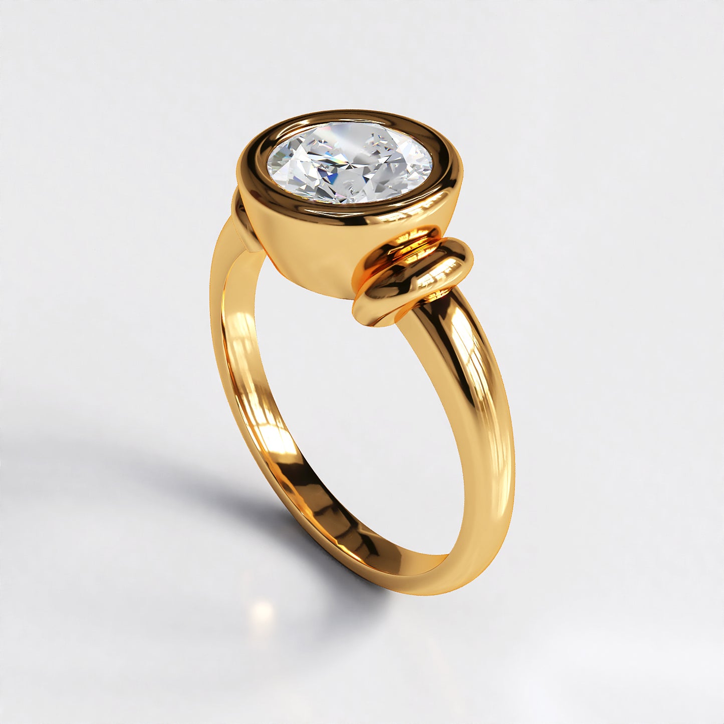 Celestia: 18ct Yellow Gold Classic Diamond Engagement Ring