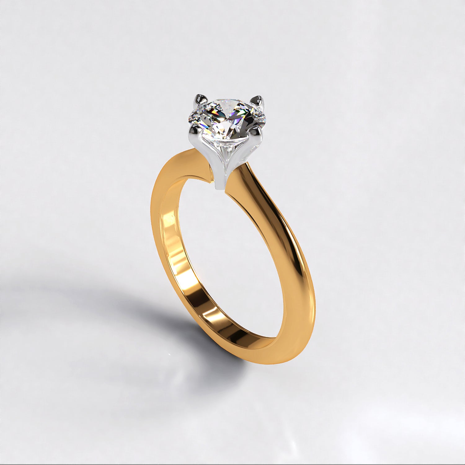 Diamond rose ring white on sale gold