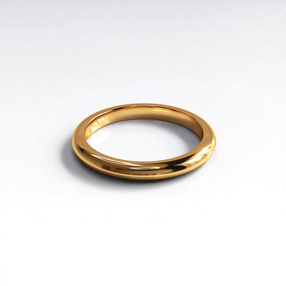 Clara: 18ct Rose Gold Fitted Wedding Band