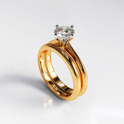 Clara: 18ct Rose Gold Fitted Wedding Band